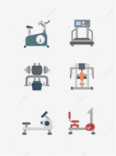 Gym Equipment Related Icons, Gym Icons, Equipment Icons, Flat PNG and Vector with Transparent ...