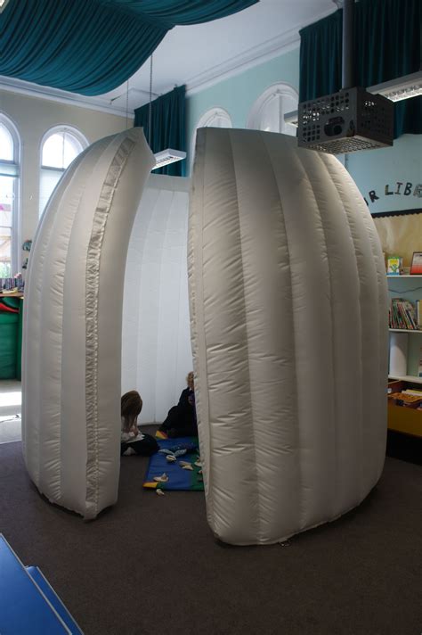 little inflatable spaces can add intimacy, focus, playfulness and excitement - this one at the ...