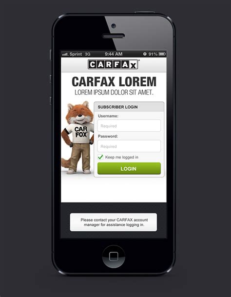 CARFAX Mobile App for Dealers / VIN Scanner on Behance