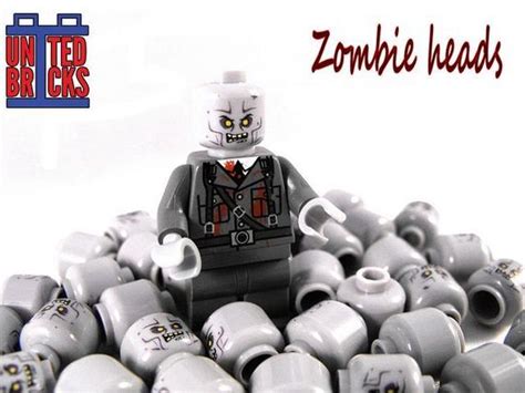 United Bricks Zombie Heads | Custom LEGO Minifigures | SG MiniFigures