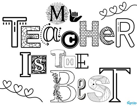 Free Printable Teacher Appreciation Coloring Pages - Printable Form ...