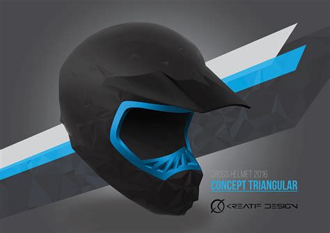 Industrial design study: Motocross helmet design - Kreatif Design