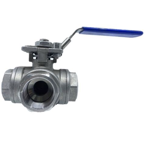 316 Stainless Steel Ball Valve – 3 Way – L Port | Valve Warehouse Australia