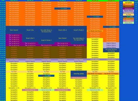 Nicktoons's Schedule! by BobCardsForever on DeviantArt