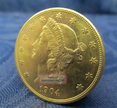 1904 Gold " Double Eagle " $20 " S " San Francisco 1oz Gold Coin