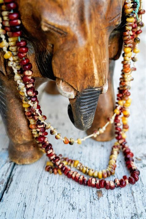 Indian Corn Necklaces | Indian corn, Handmade charlotte, Diy projects ...