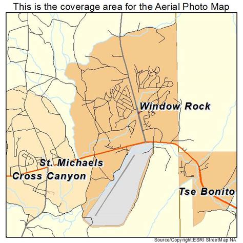 Aerial Photography Map of Window Rock, AZ Arizona