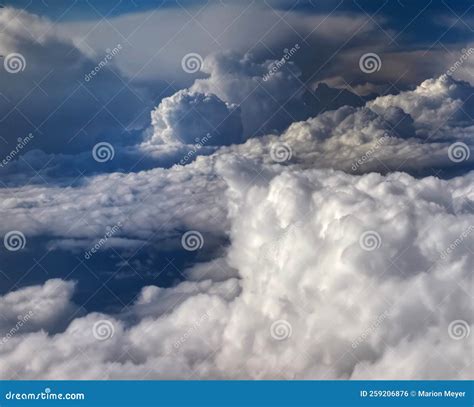 Clouds Background Seen from an Airplane Stock Photo - Image of ...