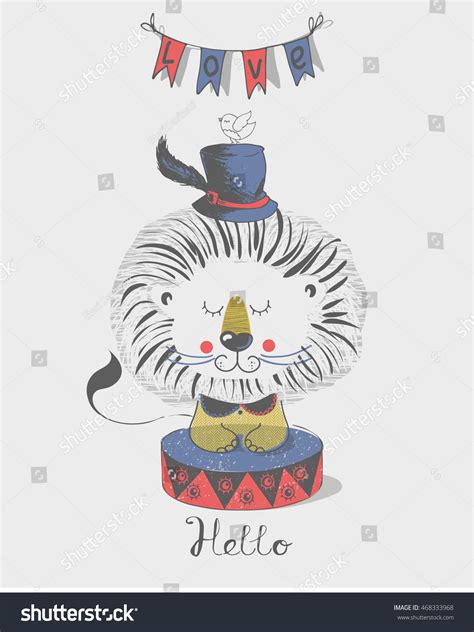 Lion Circus Vector Illustrationcan Be Used Stock Vector (Royalty Free) 468333968 | Shutterstock