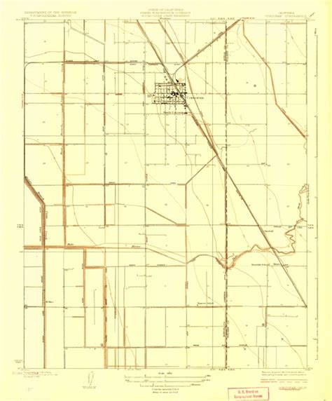 Corcoran, CA (1928, 31680-Scale) Map by United States Geological Survey | Avenza Maps