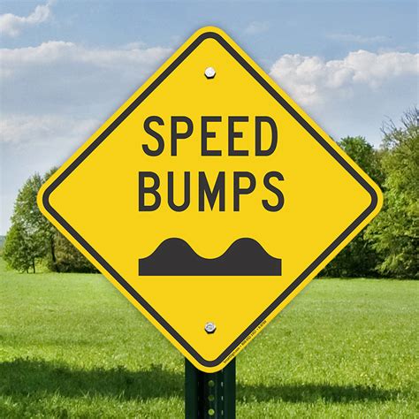 Speed Bumps Sign - Road Safety Signs & Speed Limit Signs, SKU: K-8788