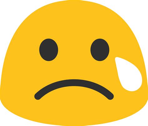 Stressed Emoji Png Clip Art Free Stock - Sad Blob Emoji Transparent Png - Full Size Clipart ...