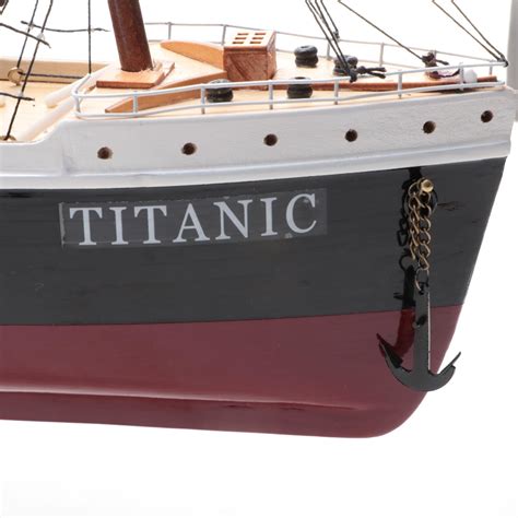 Painted Wooden "Titanic" Model Ship | EBTH