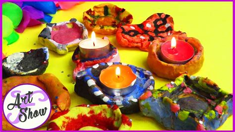 How to make a Diwali Diva | Fatema's Art Show - YouTube