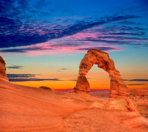 Arches National Park Delicate Arch in Utah USA Stock Photo - Image of ...