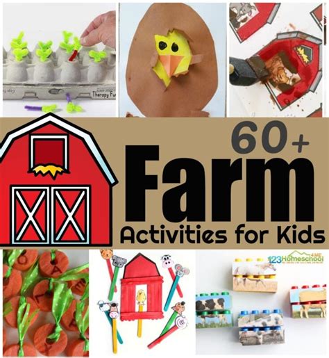 🚜 60 FUN Farm Activities for Kids