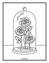 Printable Rose Coloring Pages  30 Roses Illustrations Easy Peasy And Fun sketch template