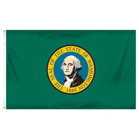 Washington State 3ft x 5ft Super Knit Polyester Flag