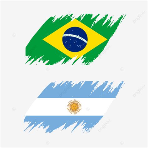 Argentina Flags Vector Hd Images, Brazil And Argentina Flag Vector Png, Brazil, Argentina, Flag ...