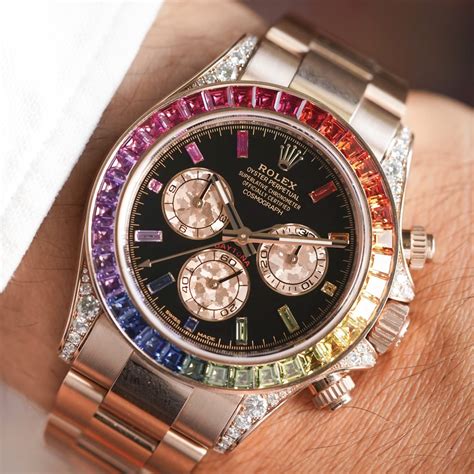 Rolex Rainbow Daytona Reference 116595RBOW In Everose Full Set Like New ...