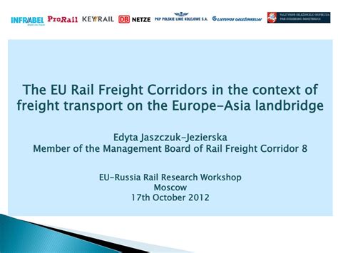 PPT - The EU Rail Freight Corridors in the context of freight transport ...