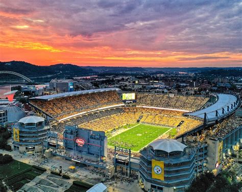 Pittsburgh Steelers Football Heinz Field at Sunset - Etsy