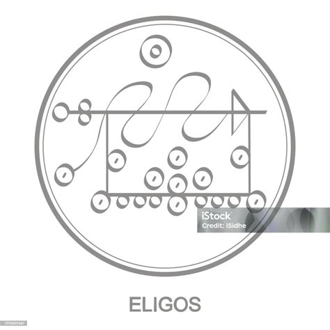 Vector Icon With Symbol Of Demon Eligos Stock Illustration - Download Image Now - Alchemy, Black ...