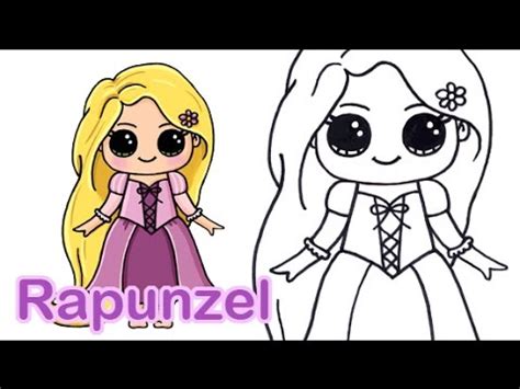 Chibi Drawings Rapunzel Draw So Cute Tutorial Step by Step