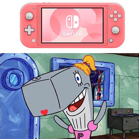 That new Nintendo Switch Lite is so coral : r/gaming