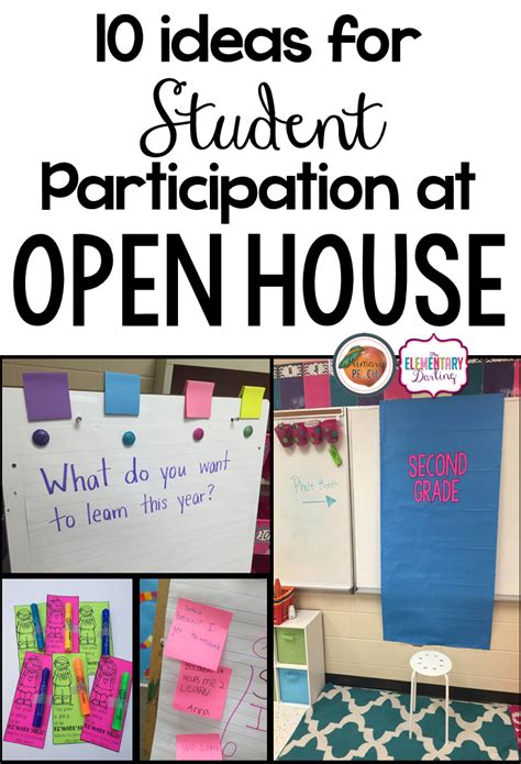 The Primary Peach: Ten ideas for student participation during Open House