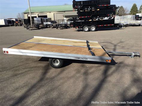 2021 8.5x10 Chilton 2 Place Open Aluminum Snowmobile Trailer - Model: SD19-10A-2 8ft 5in X 10ft ...