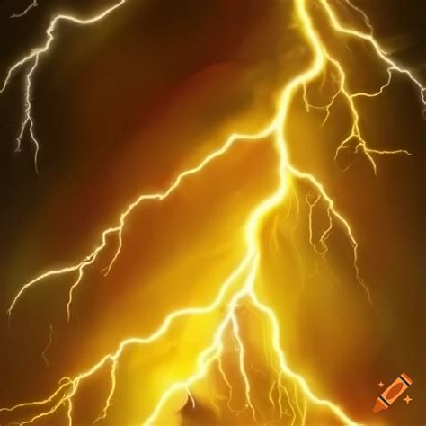 Yellow background with lightning bolts on Craiyon