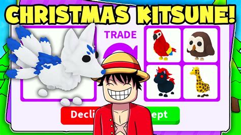 Trading New Glacier Kitsune! (Adopt me) - YouTube