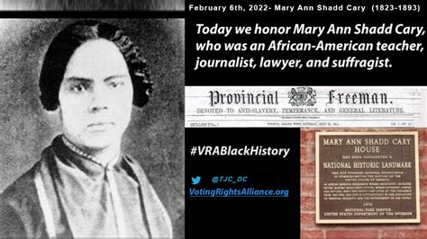 Learn About Mary Ann Shadd Cary #VRABlackHistory - The Tennessee Tribune