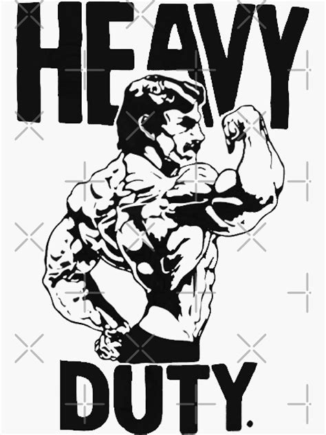 "Mike Mentzer Heavy Duty Logo" Sticker for Sale by OkSaiyamanStore | Redbubble