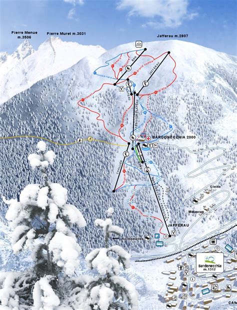 Bardonecchia Ski Map - skiflicks.com