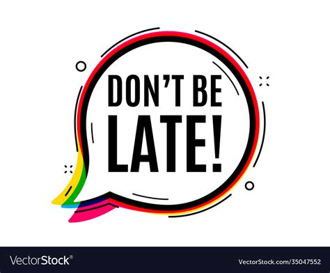 Dont be late special offer price sign Royalty Free Vector