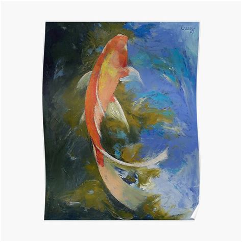 "Butterfly Koi Painting" Poster by michaelcreese | Redbubble