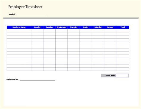 Timesheet Template Pdf Collection