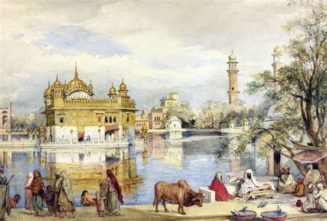 Harmandir Sahib painting 1854 - POLITICS | LIFESTYLE - SIKH SANGAT