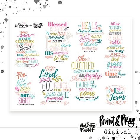 Scripture Word Art - Illustrated Faith