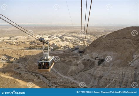 Masada, Israel - 12/15/2019: Cable Car Going Up and Down, Editorial ...