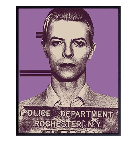 DAVID BOWIE MUG SHOT GLOSSY POSTER PICTURE PHOTO MUSIC CELEBRITY ...