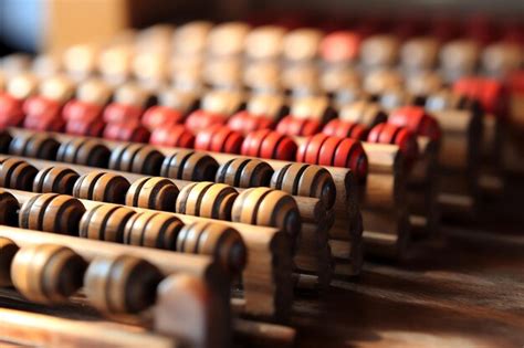 Premium Photo | Chinese abacus an early counting device used for calculations illustration photo