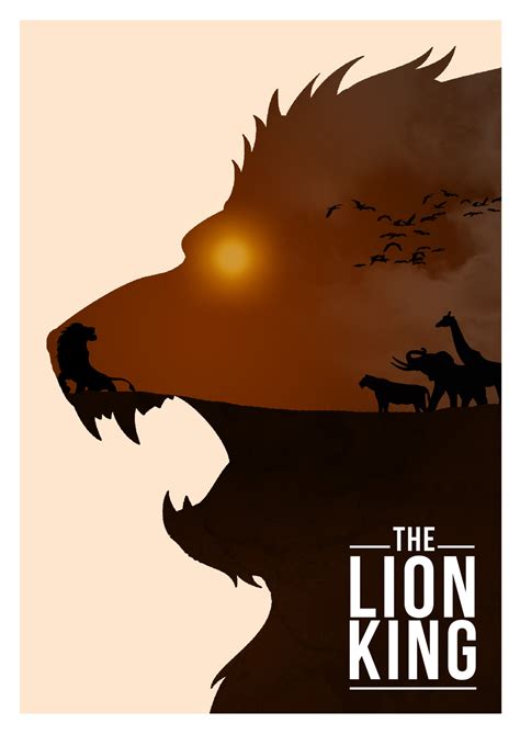 Disney Movie Minimalist Poster: The Lion King - Disney Fan Art (31391525) - Fanpop