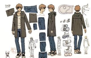 Denji character design sheets : r/ChainsawMan