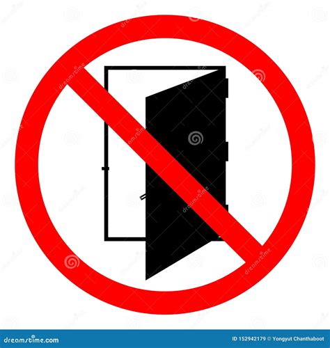 Do Not Open Door Symbol Sign, Vector Illustration, Isolate on White ...