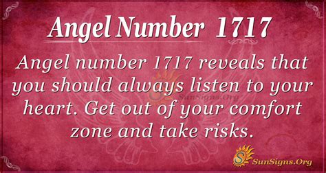 Angel Number 1717 Meaning - Follow Your Heart Always - SunSigns.Org