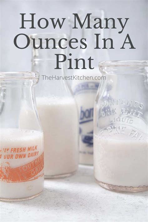 How Many Ounces in a Pint - The Harvest Kitchen