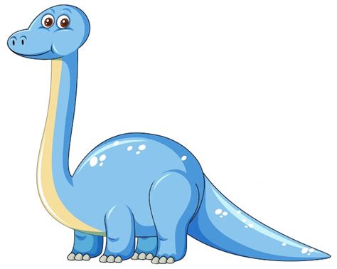 Free Vector | Cute blue dinosaur character